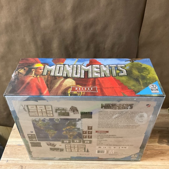 New! Martin Looij Monuments Game Deluxe Edition Keep Exploring Games Board - Picture 5 of 9